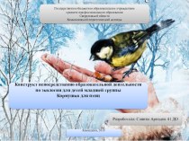 Зимующие птицы, составляющая сборник интегративных тематических проектов из цикла Зима