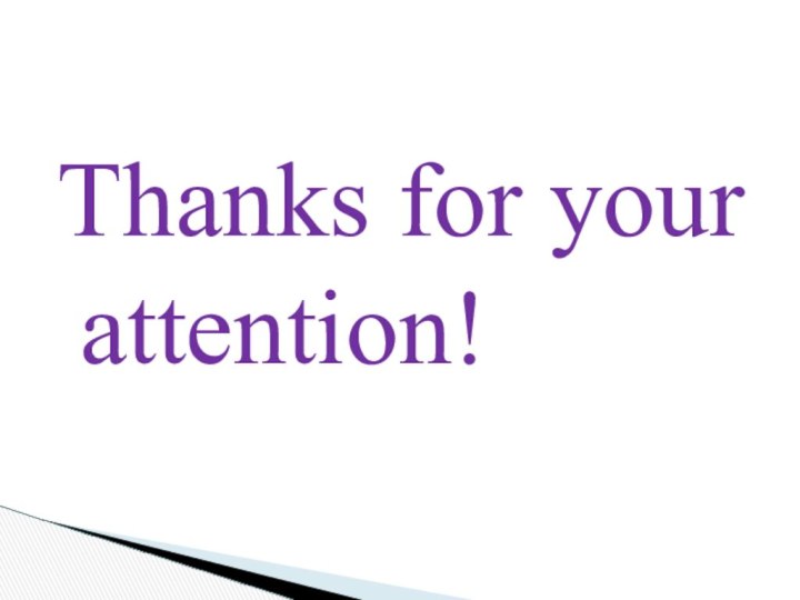 Thanks for your attention!