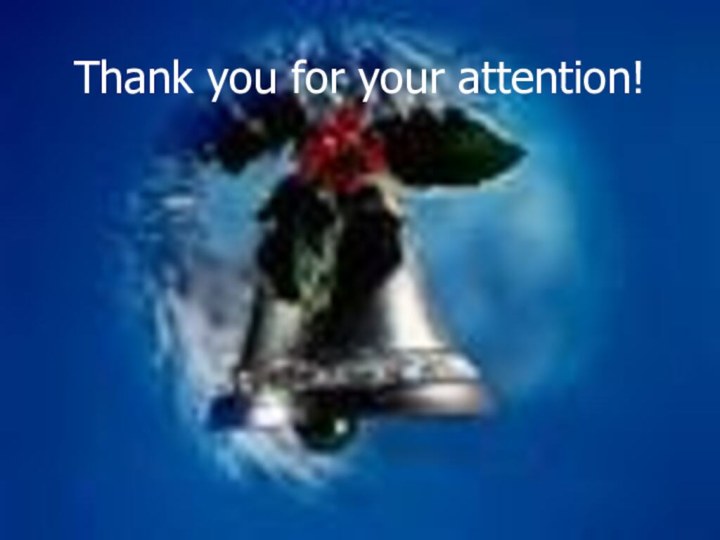 Thank you for your attention!