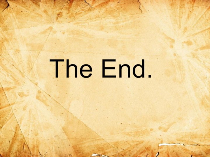 The End.