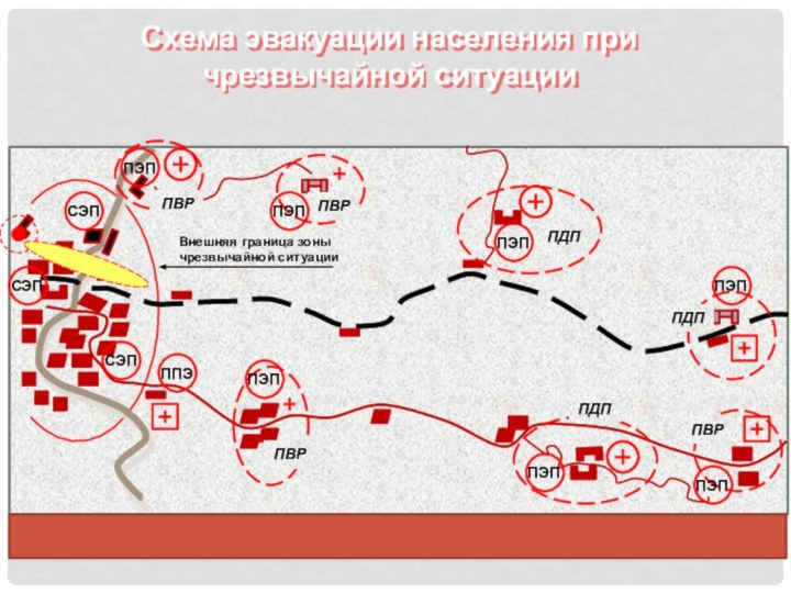 ПВРПВРПВРПДППДППДПСхема эвакуации населения при чрезвычайной ситуацииПВР