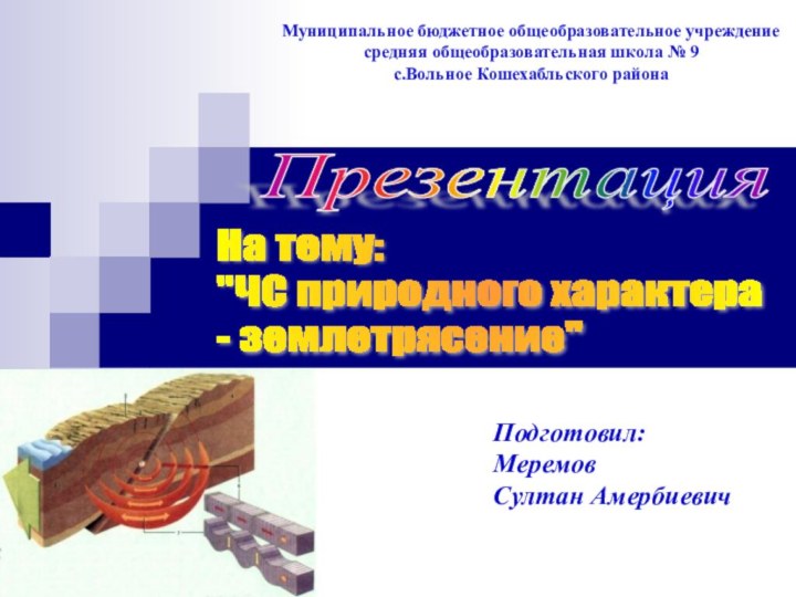 Подготовил:Меремов Султан Амербиевич Муниципальное бюджетное общеобразовательное учреждение средняя общеобразовательная школа № 9