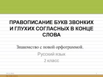 Презентация по русскому языку 2 класс