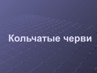 Презентация по биологии на тему Кольчатые черви