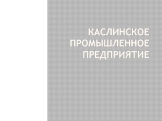 НРЭО: Каслинское промышленное предприятие