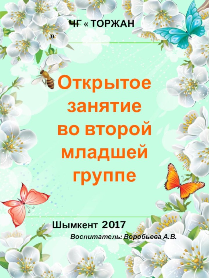 Шымкент 2017Открытое занятие