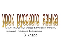 Презентация по русскому языку на тему Состав слова( 3 класс)