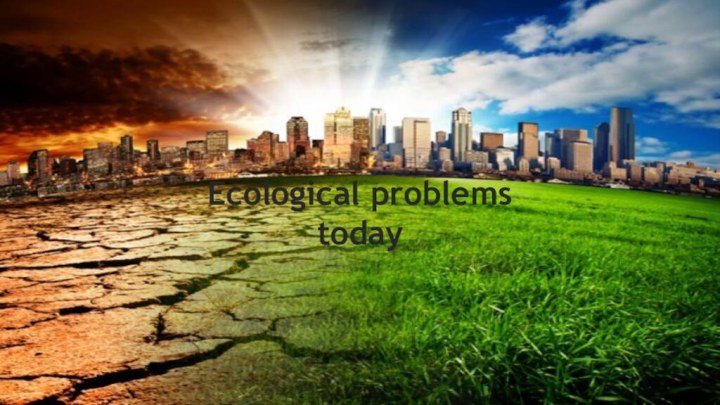 Ecological problems today