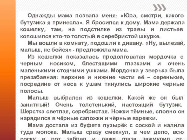 Однажды мама позвала меня: «Юра, смотри, какого бутузика я принесла». Я бросился