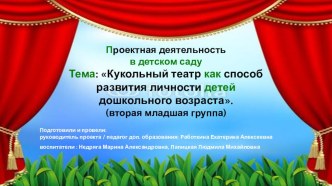 Выступление на РМО на тему: Кукольный театр как средство развития личности детей дошкольного возраста