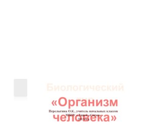 Презентация по окружающему миру на тему Организм человека 4 класс