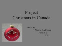Презентация к уроку Праздники в англоговорящих странах -Christmas in Canada
