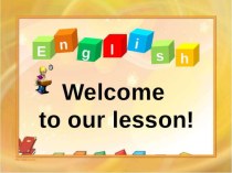 Ppt for preschool learners for open lesson