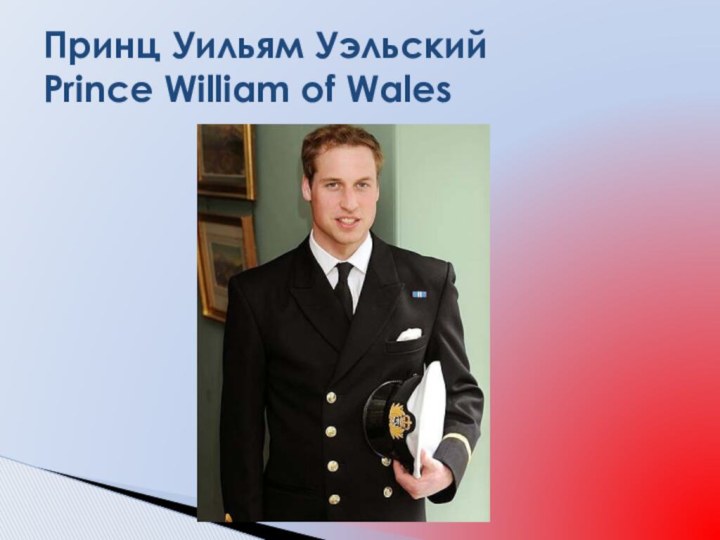 Принц Уильям Уэльский Prince William of Wales
