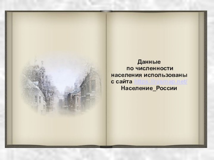 Данные по численности населения использованы с сайта https://rusmap.net/Население_России