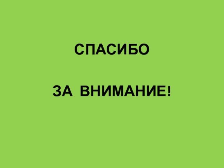 СПАСИБО ЗА ВНИМАНИЕ!