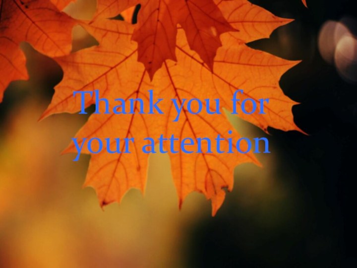 Thank you for your attention