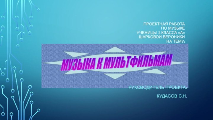 Проектная работа по музыке Ученицы 2 класса «а» шарковой Вероники на тему: