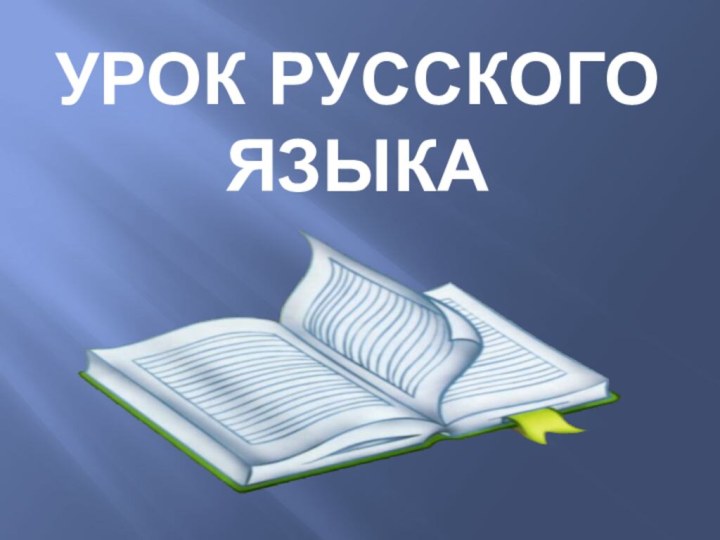 Урок русского языка