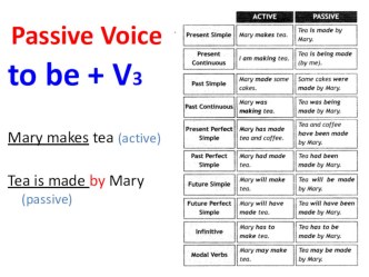 Презентация по английскому языку на тему The Passive Voice and The Causative для 9 класса