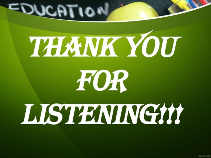 Thank you for listening!!!