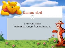 2 сынып қазақ тілі пәні бойынша Зат есімтақырыбына презентация