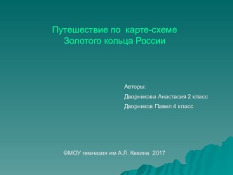 Презентация  Золотое кольцо России