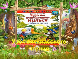 Презентация по литературному чтению Чудесное путешествие Нильса с дикими гусями