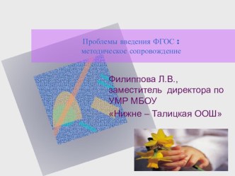 Проблемы введения ФГОС: методическое сопровождение