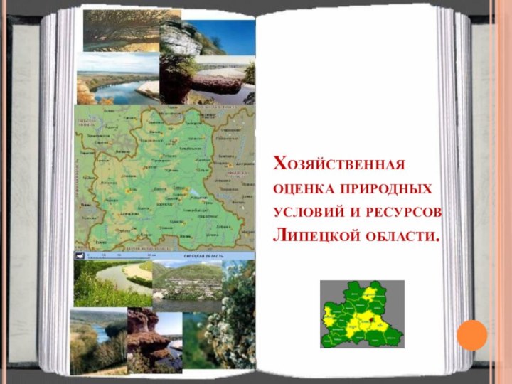 Хозяйственная оценка природных условий и ресурсов Липецкой области.