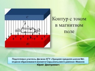 Презентация по физике на тему Электрический контур в магнитном поле (10 класс)