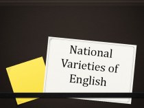 National Varieties of English