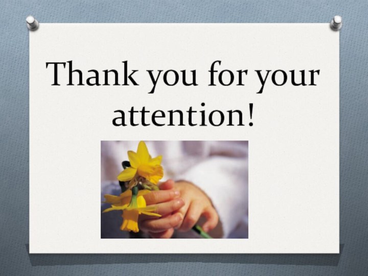 Thank you for your attention!