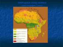 Презентация по географии на тему  Природные зоны Африки( 7 класс)