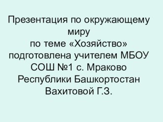 Презентация по окружающему миру