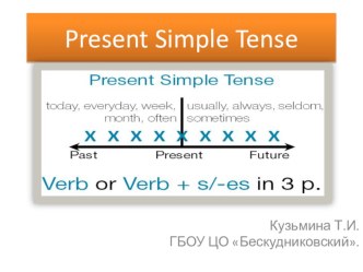 Презентация по английскому языку на тему Present Simple Tense (6 класс)