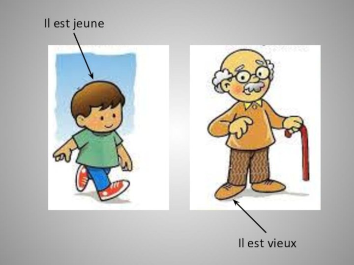 Il est vieuxIl est jeune