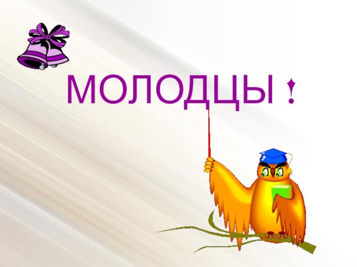 МОЛОДЦЫ !