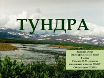 Презентация по окружающему миру Тундра презентация к уроку по окружающему миру (4 класс)