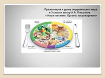 Презентация по окружающему миру Наше питание презентация к уроку по окружающему миру (3 класс)