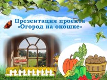 Огород на окошке часть 1 презентация