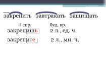 Определение спряжения глагола по его окончанию (презентация) презентация к уроку по русскому языку (4 класс)
