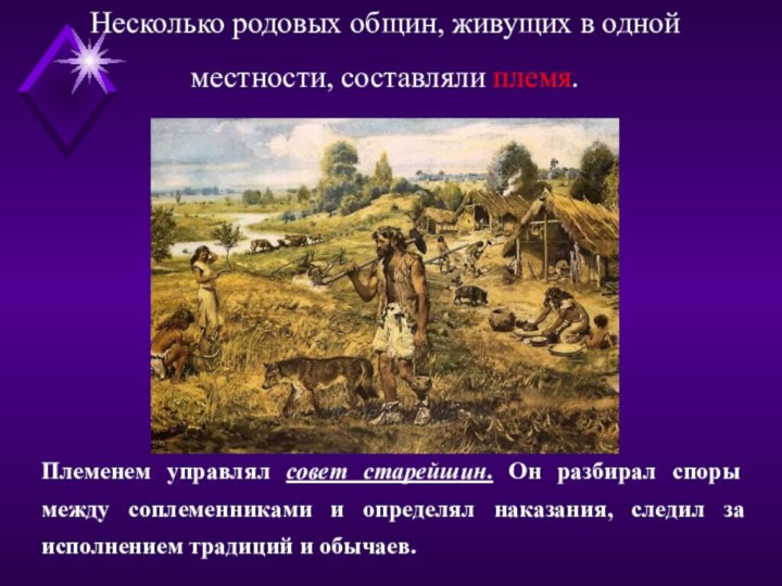 © Жадаев Д.Н., 2005Несколько родовых общин, живущих в одной местности, составляли племя.