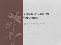 Развитие и размножение животных. презентация к уроку по окружающему миру (3 класс)