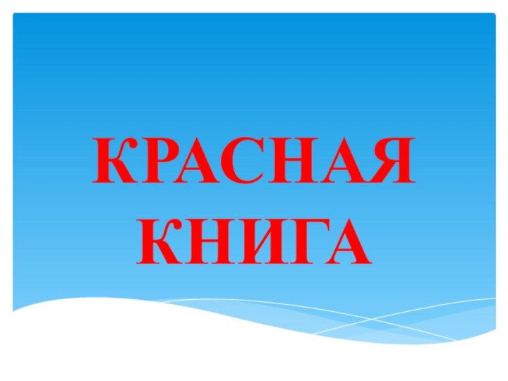 КРАСНАЯ КНИГА