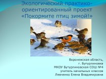 Презентация проекта Покормите птиц зимой! проект (4 класс)