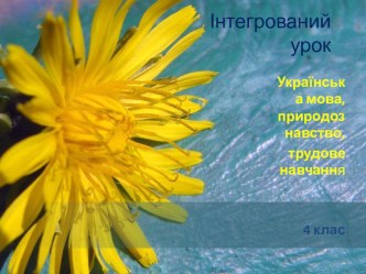 презентация к интегрированному уроку  Путешествие в страну Цветляндию презентация к уроку (4 класс)