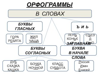 Диаграмма Орфограммы методическая разработка по русскому языку (3 класс) по теме
