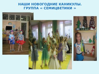 Наши новогодние каникулы презентация к уроку (подготовительная группа)