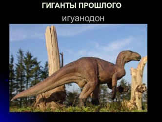 презентация к занятию Гиганты прошлого презентация к уроку по окружающему миру (старшая группа)